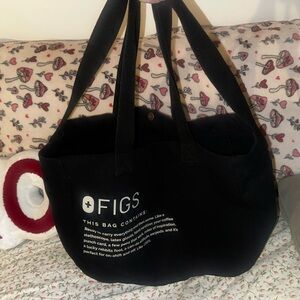 FIGS Black Tote Bag – Perfect Work / Everyday Bag